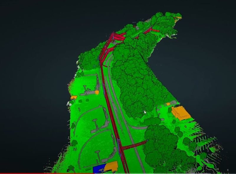 Point cloud with classifications