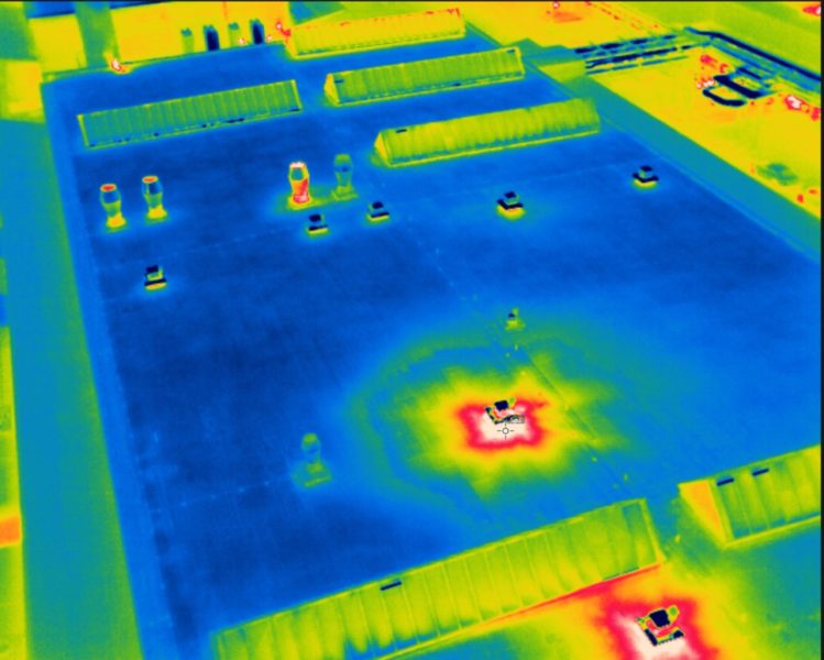 Thermal shop mapping drone