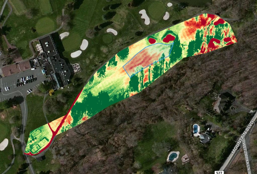 NDVI golf course mapping