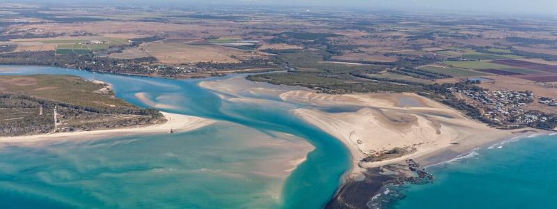 Aerial view of Elliott Heads