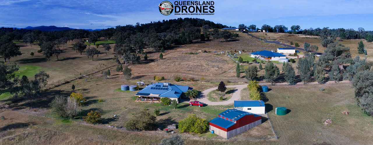 Panoramic rural aerial photography