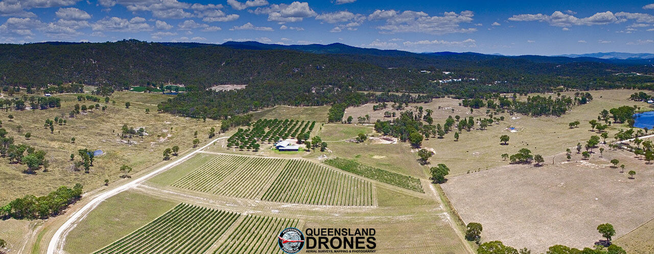 Rural farms aerial photography