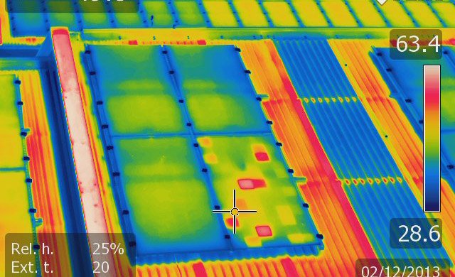 thermal solar panel inspection