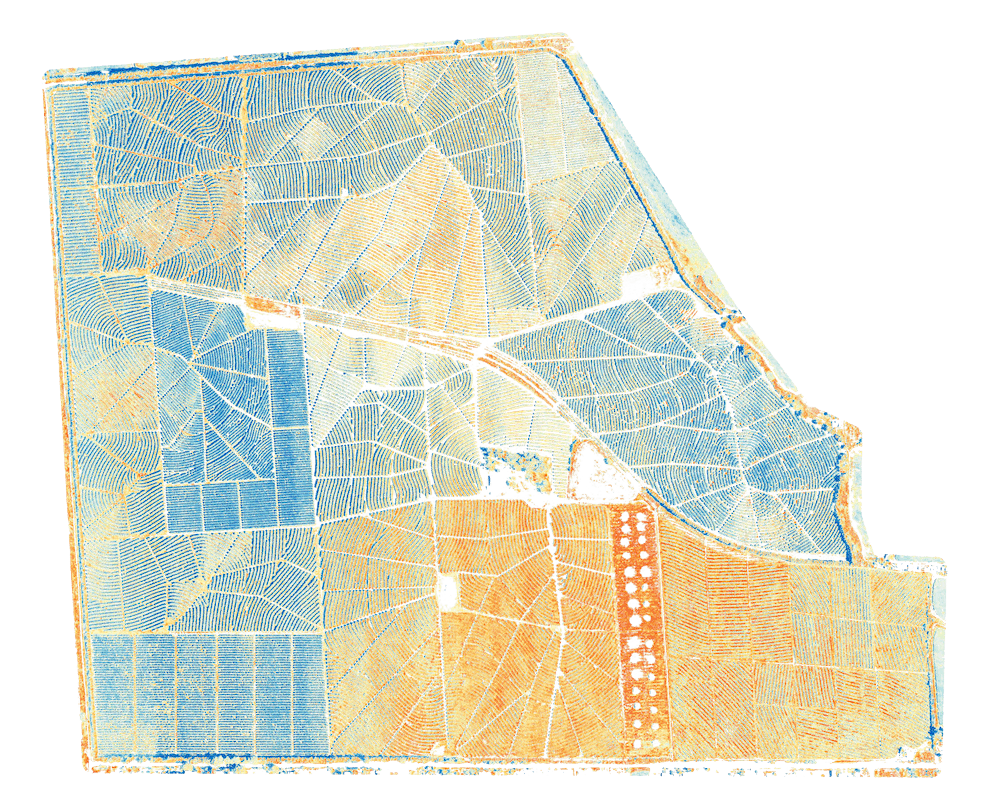 Multispectral map of tree plantation using Micasense Rededge