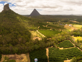 Drone tourism photography