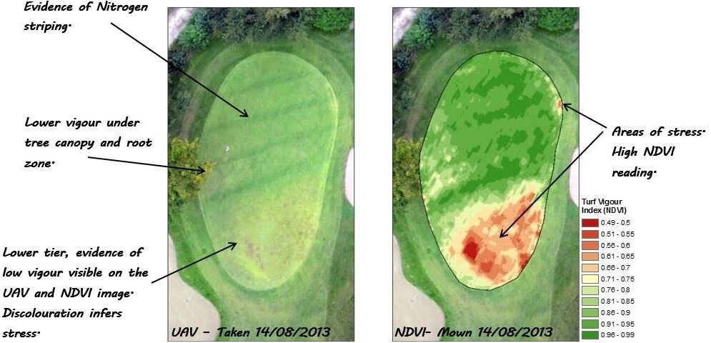 NDVI for golf course management