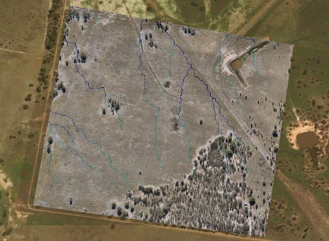 Aerial hydrology mapping